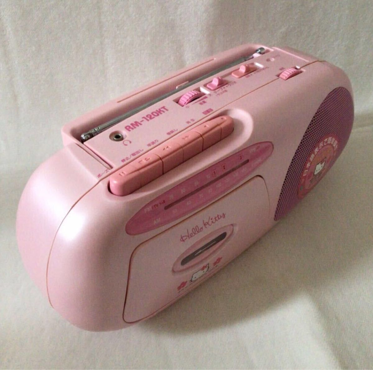 カセット/FMラジオ視聴確認済】 レア ハローキティ ラジカセ モノラル