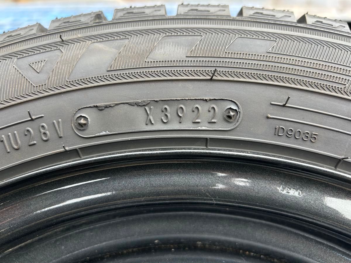 2022年製155/65R14 バリ山 ツブ有り スズキ純正鉄ホイール