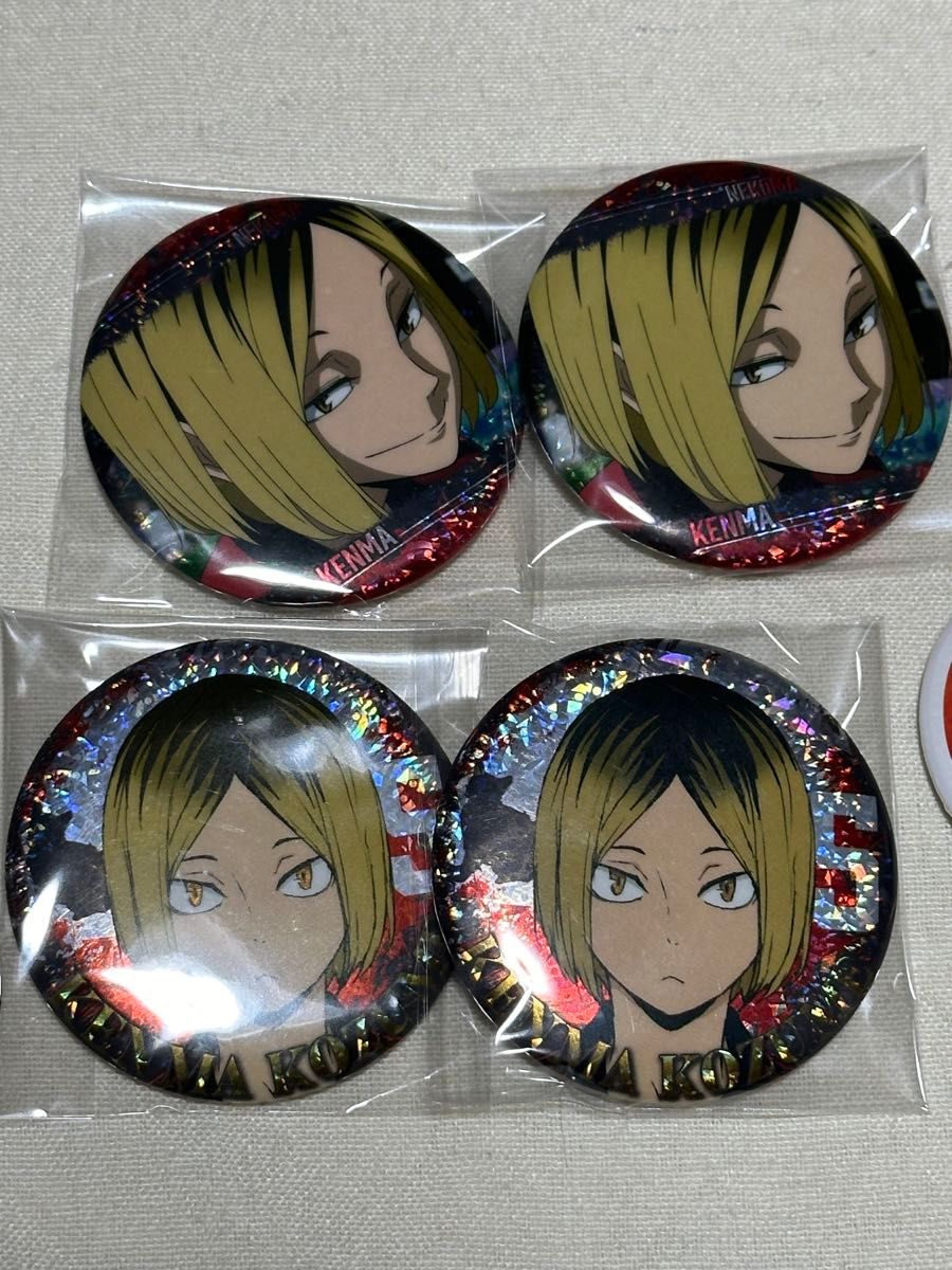 ハイキューオールスター缶バッジ原作100個 孤爪研磨 ハイキュー