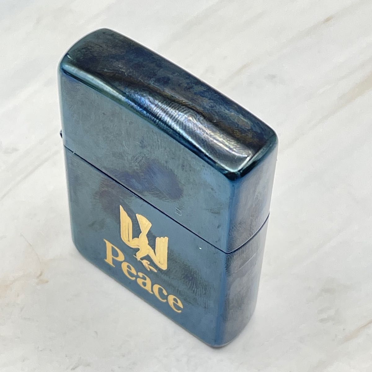 Zippo ジッポー Peace ピース ブルーチタン 1995年製 ビンテージ