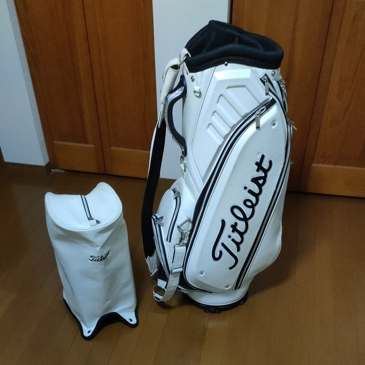 タイトリスト 9 0型 3点式 中古プロモデル(WH)ゴルフ キャディバック