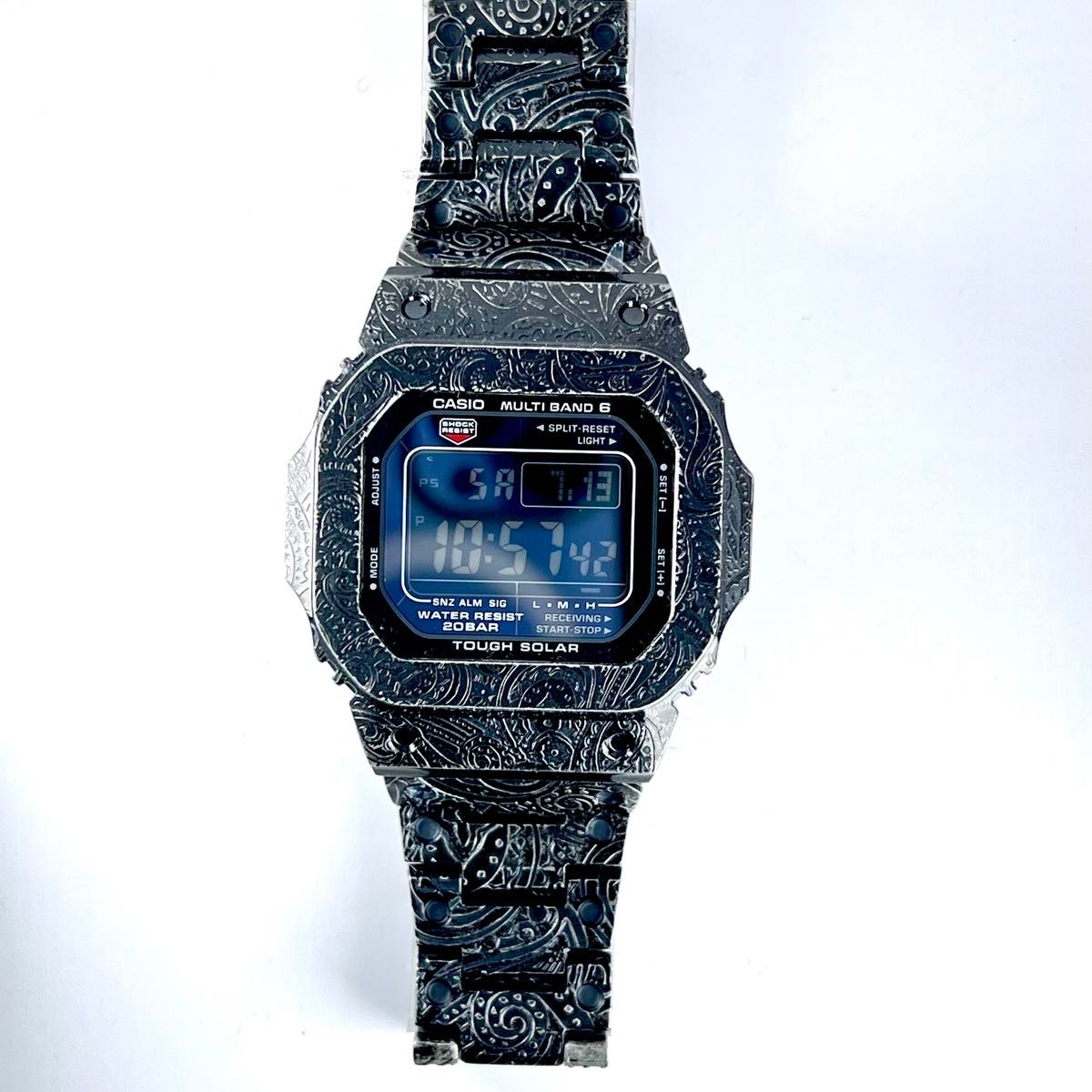 新品フルメタルカスタム ペイズリー柄 エイジング加工 タフソーラー