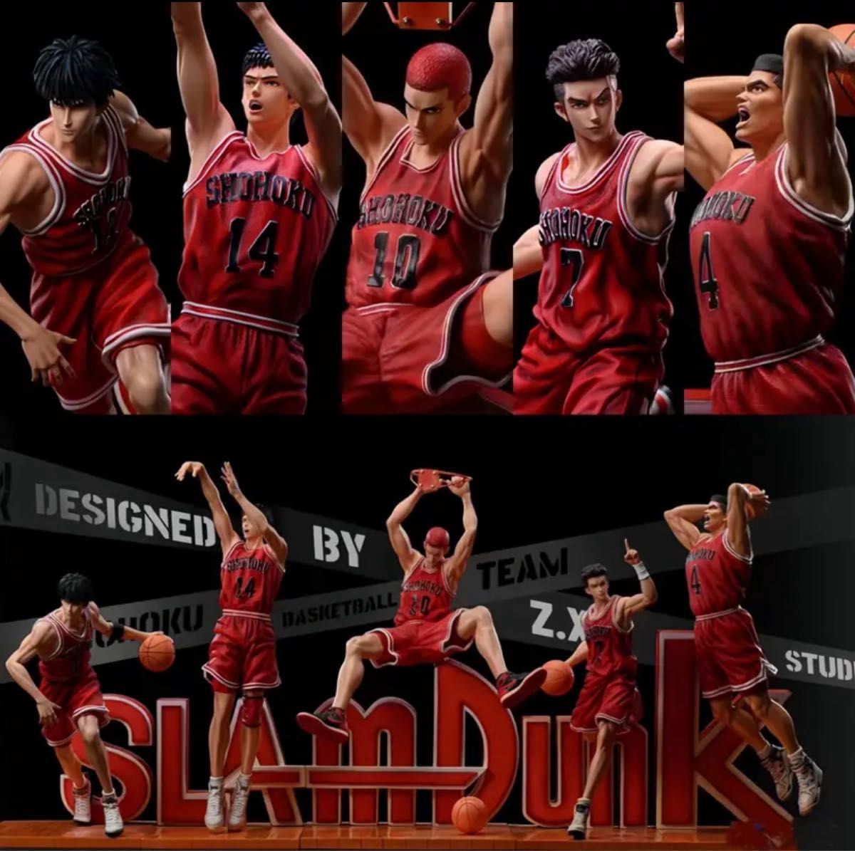 SLAM DUNK 湘北スタメンチーム 5体セット フィギュアセット 桜木花道
