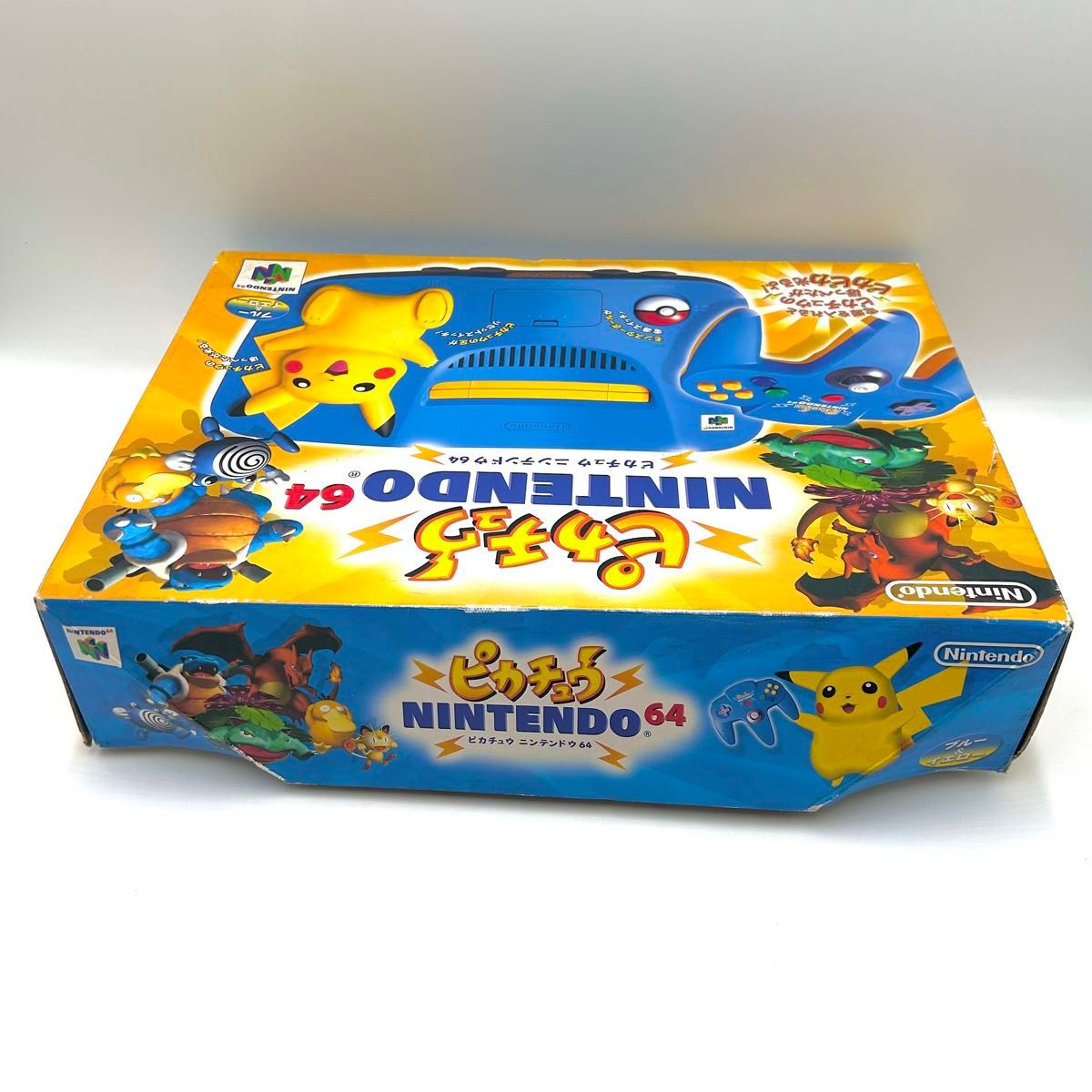 本体美品 稀少 ニンテンドー64 本体 ピカチュウ ブルー イエロー