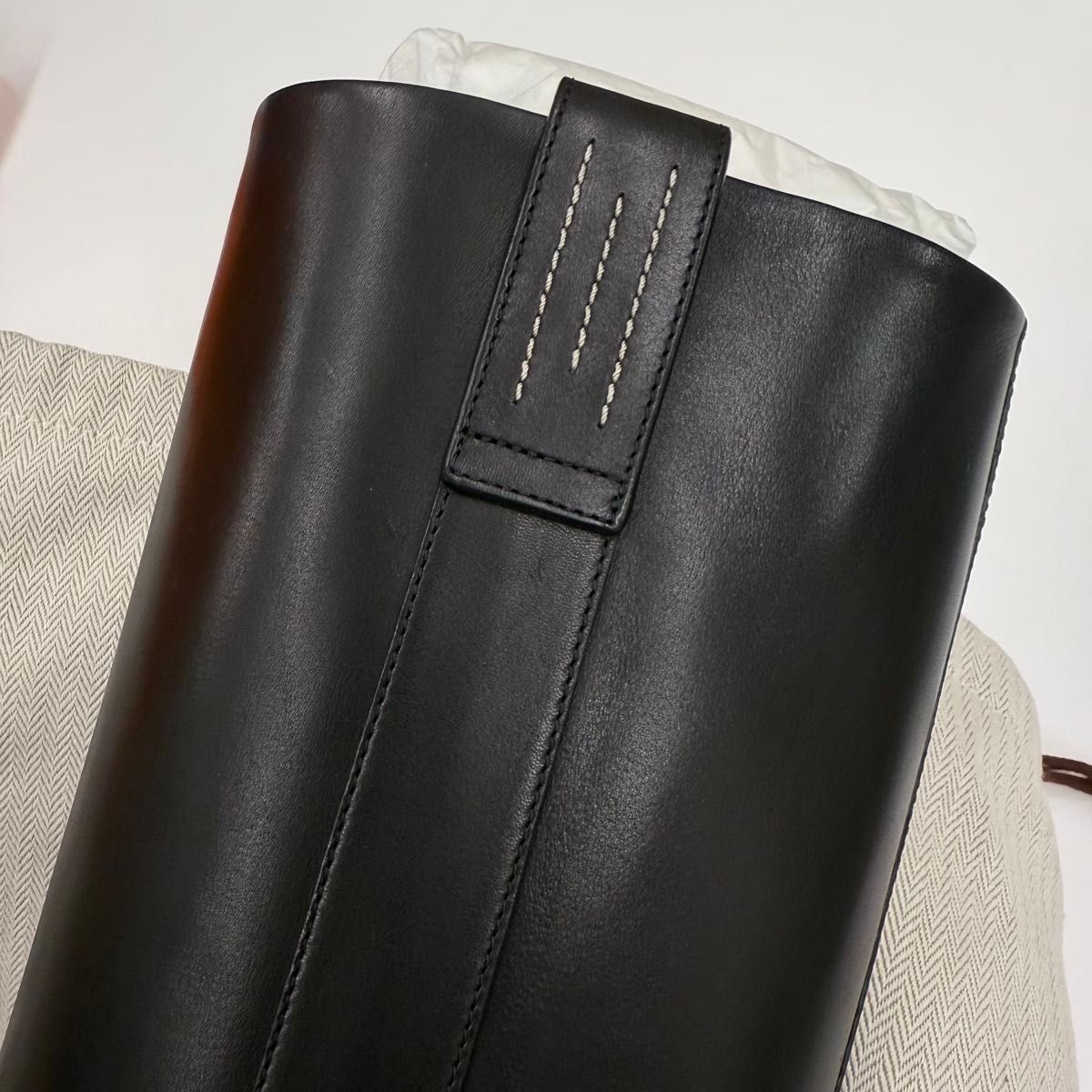 新品未使用 HERMESエルメス ロングブーツ 《ホース》 ブラック 黒 37 5