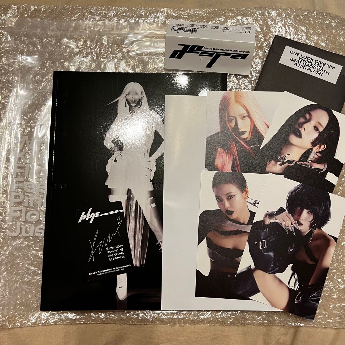 開封済み aespa Whiplash beat ver カリナ トレカ付 表紙｜Yahoo
