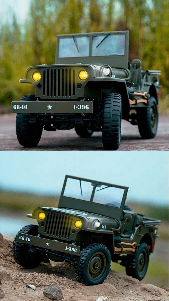 フルセット+幌布 JJRC C8815 RTR 4WD RC ウィリス 軍用トラック ジープ