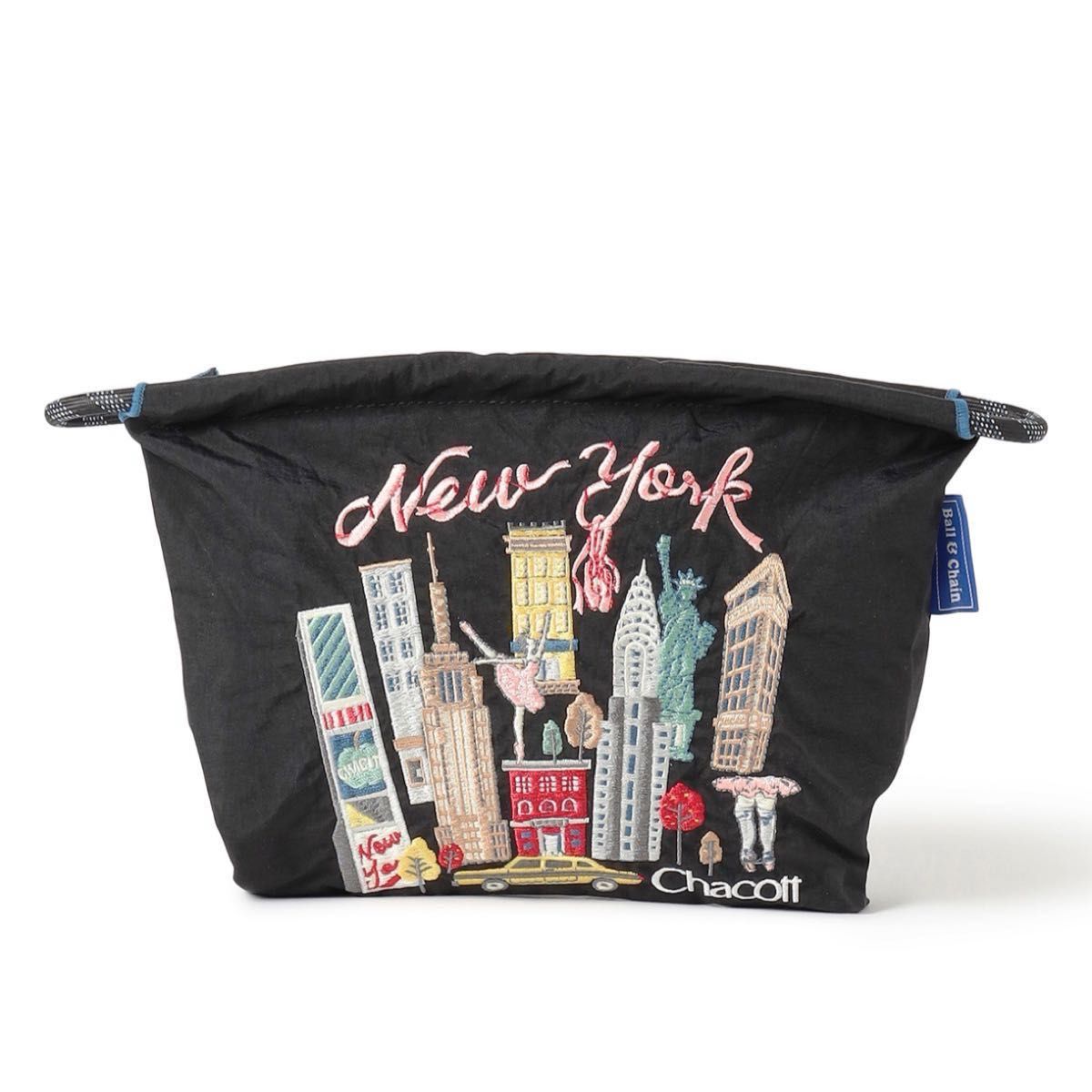 ボールアンドチェーン チャコット ニューヨーク ポーチ ブラック