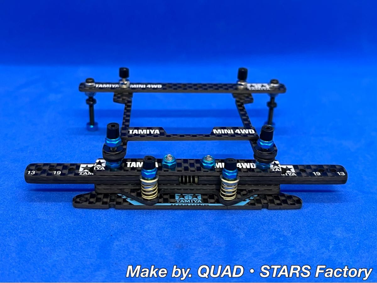 ミニ四駆・MSシャーシ用】2軸ATスライドダンパー／左右独立稼働式＋