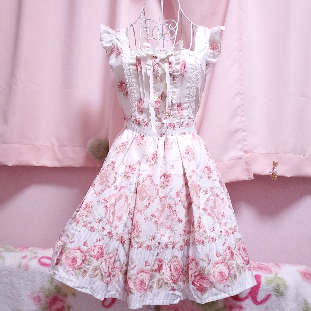 リズリサ LIZLISA マーメイド イングリッシュローズ ワンピース