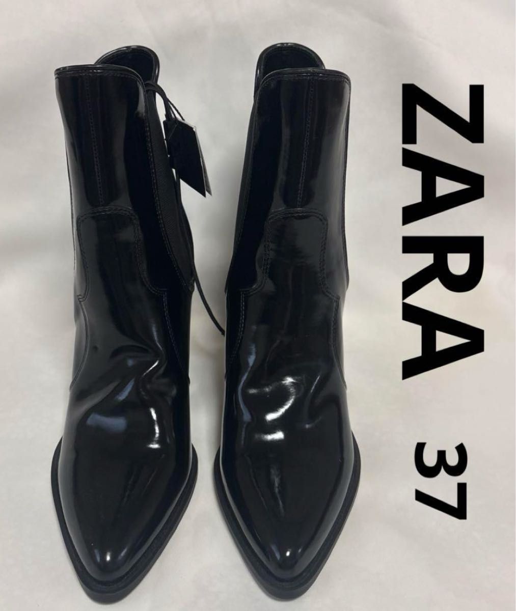 新品タグ付き ZARA BASIC ザラ サイドゴアブーツ レディース ショート