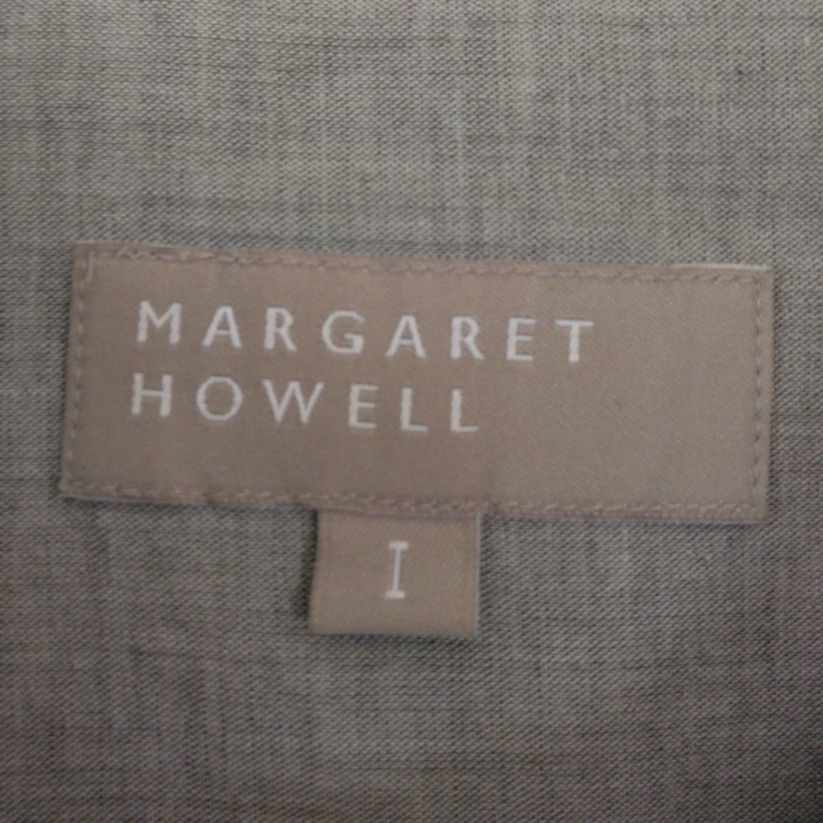 マーガレットハウエル ダブルラッフルフリルカラーブラウス Ⅰ グレー