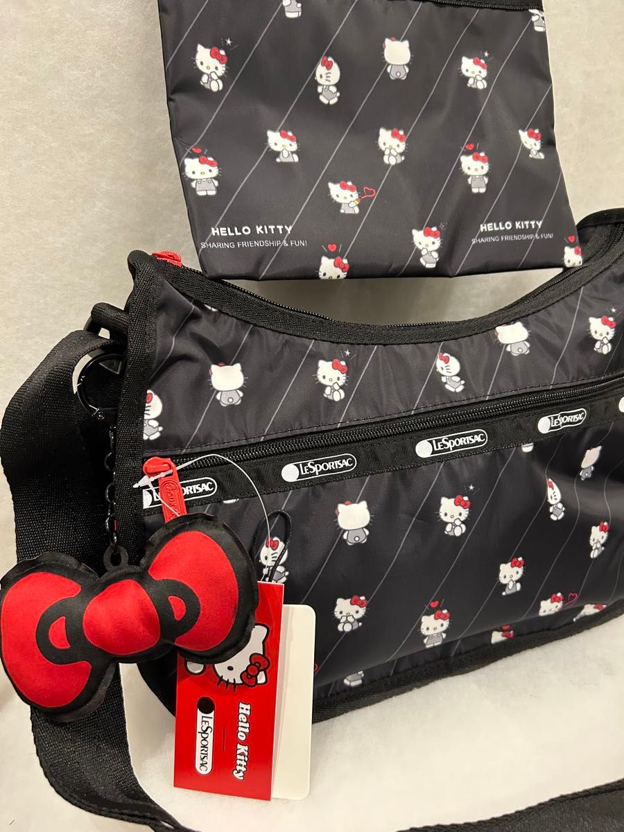 レスポートサック ハローキティ コラボ ショルダーバッグ ポーチ付き