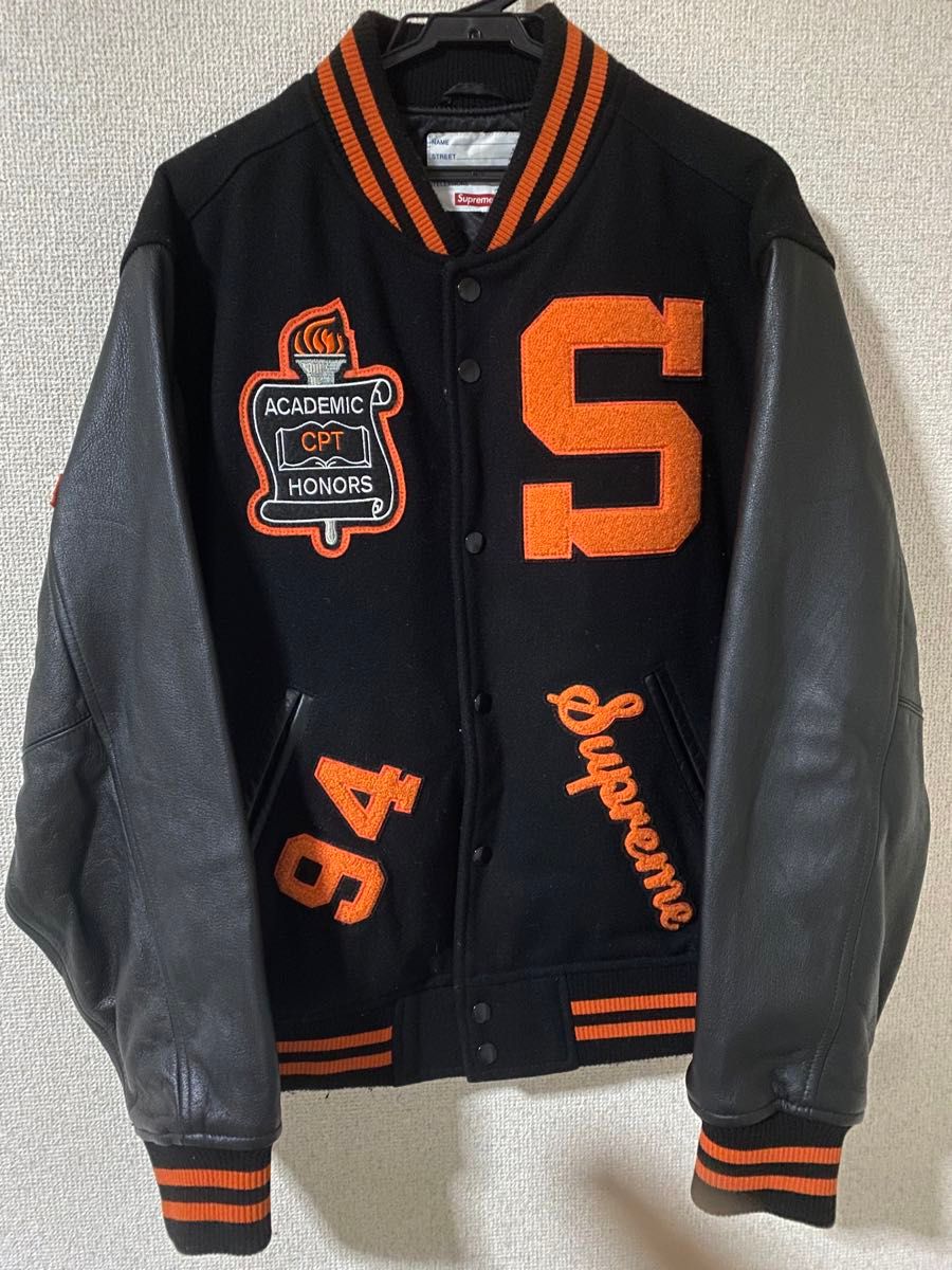 supreme team varsity jacket black スタジャン シュプリーム｜Yahoo
