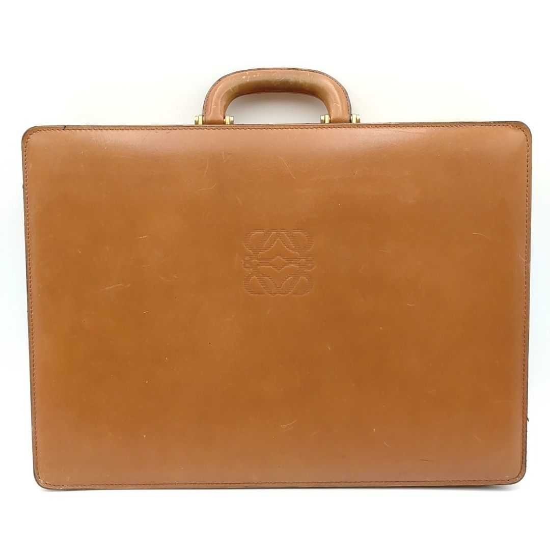 LOEWE ロエベ アタッシュケース レザー アナグラム トランク ブリーフ