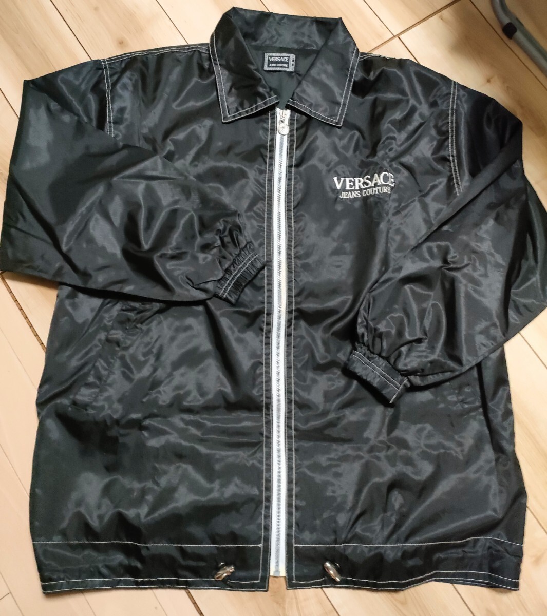 VERSACE ヴェルサーチ ナイロン ジャケット コーチジャケット ジップ