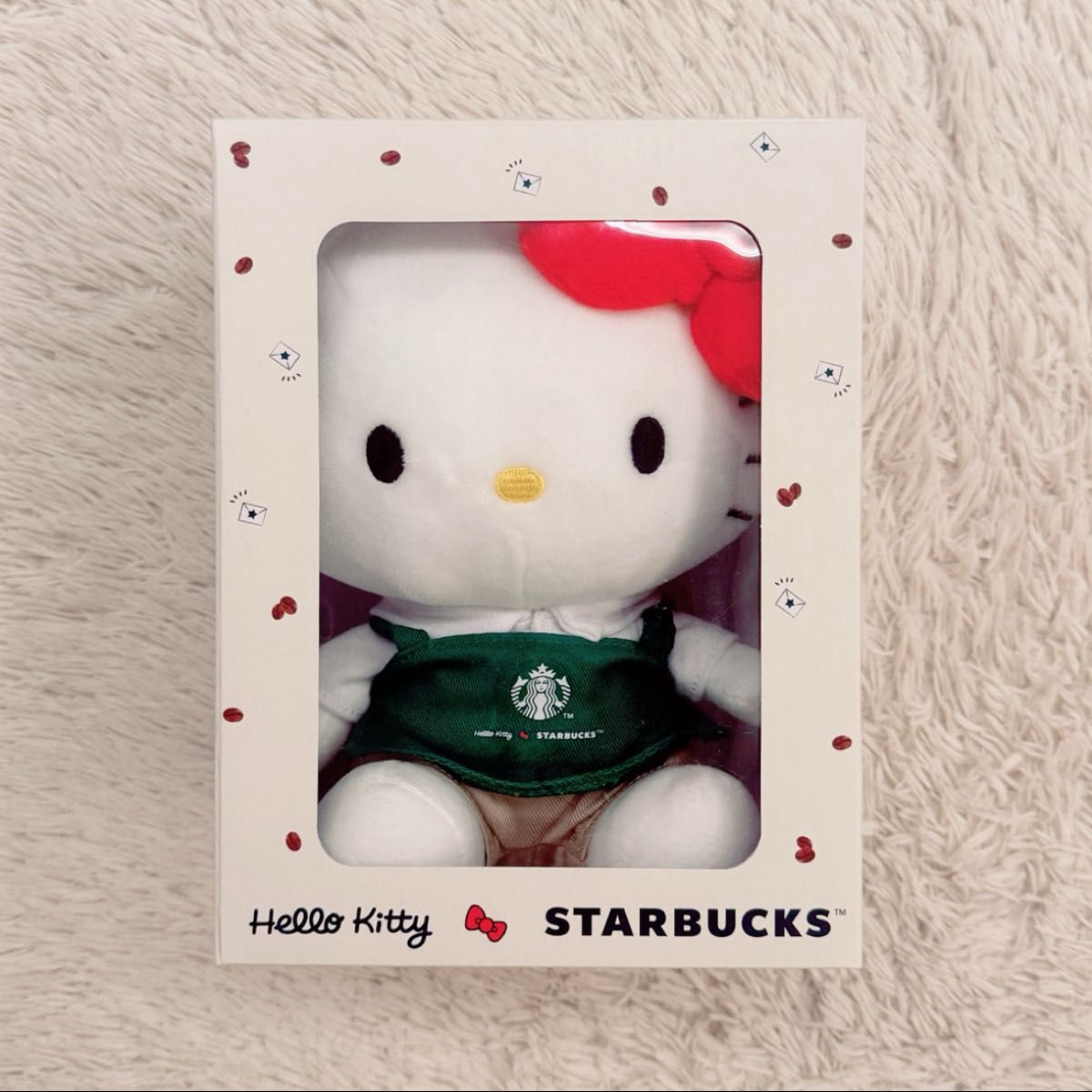 新品未開封】激レア キティ スタバ 海外 ぬいぐるみ コラボ 箱入り