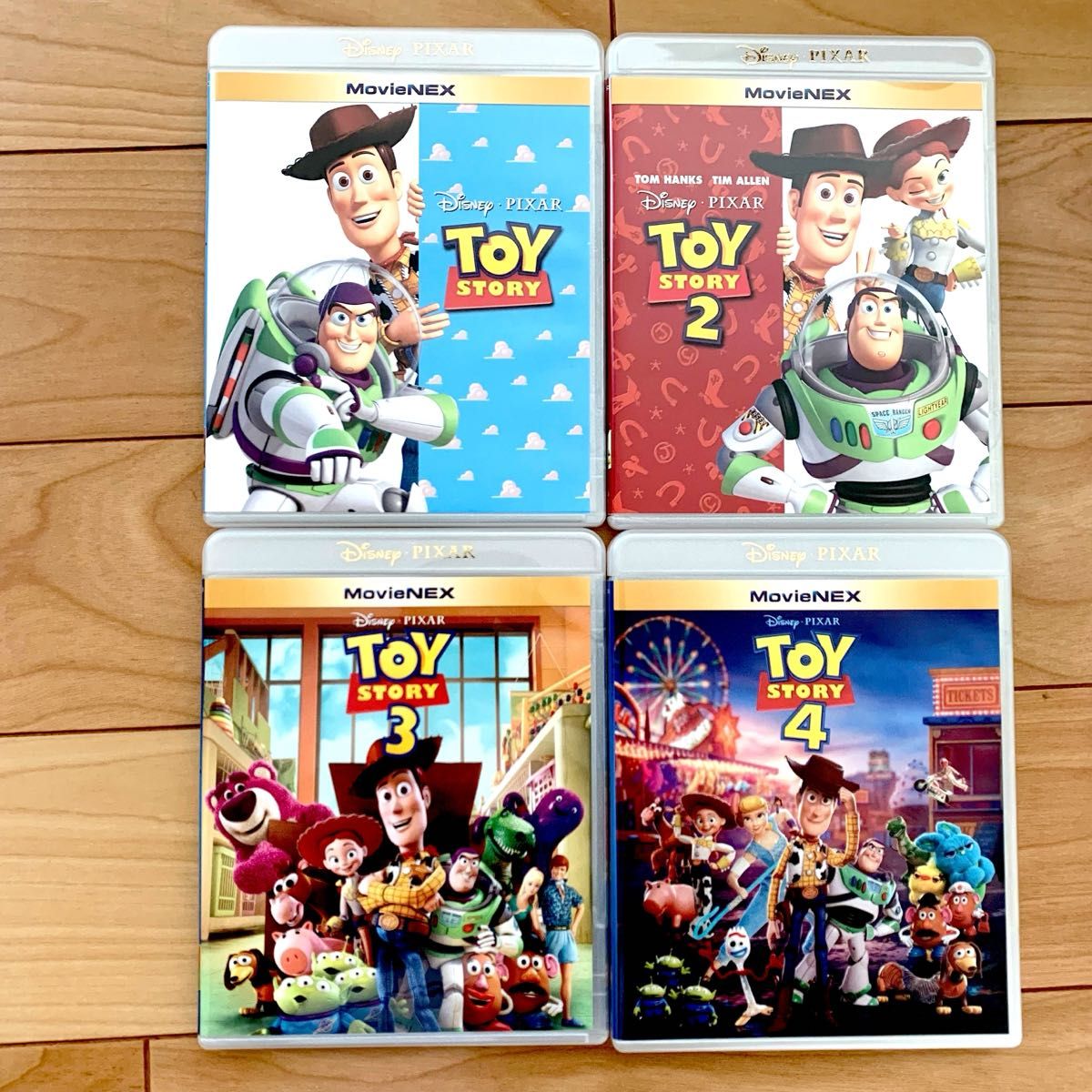 トイ・ストーリー 1 2 3 4 シリーズ全巻 本編ブルーレイ ＋ 純正ケース