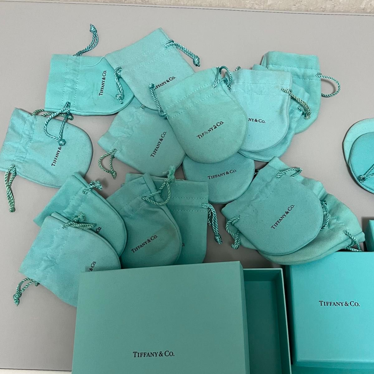 国内旧型 美品ティファニー空箱 巾着30セット 国内旧型 美品