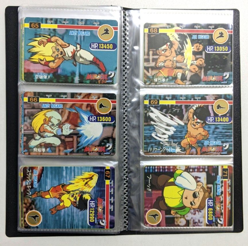 餓狼伝説2 カード ダブり無し 100枚おまとめ 1992年 当時物 絶版 レア