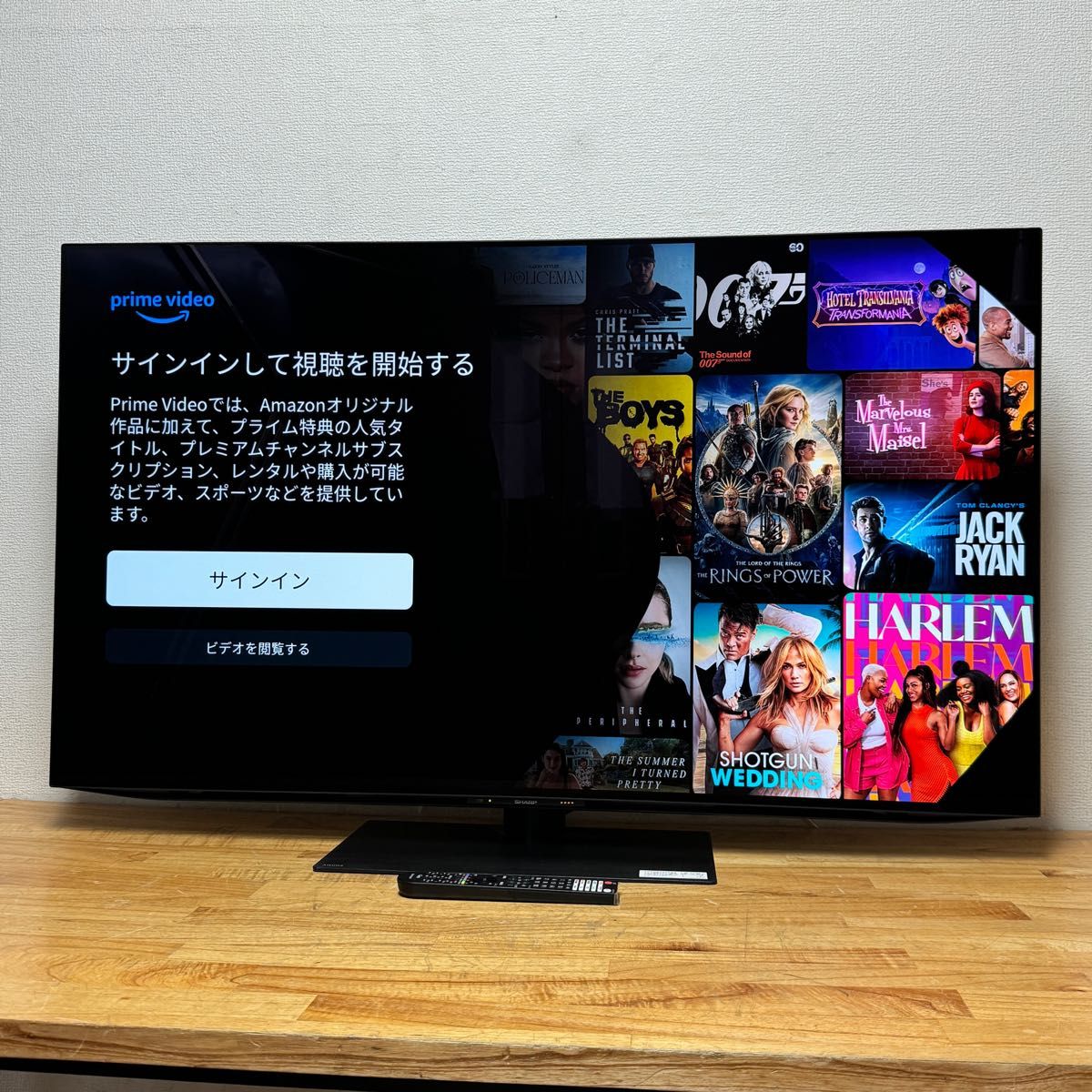 SHARP 55インチ 4K有機ELテレビ AQUOS OLED 4T-C55FQ1 Google TV 動画