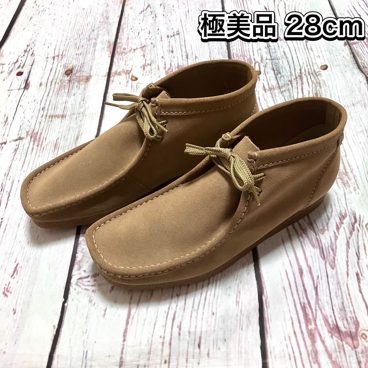極美品】Clarks クラークス ワラビー 15522 28cm スエード レザー 本革