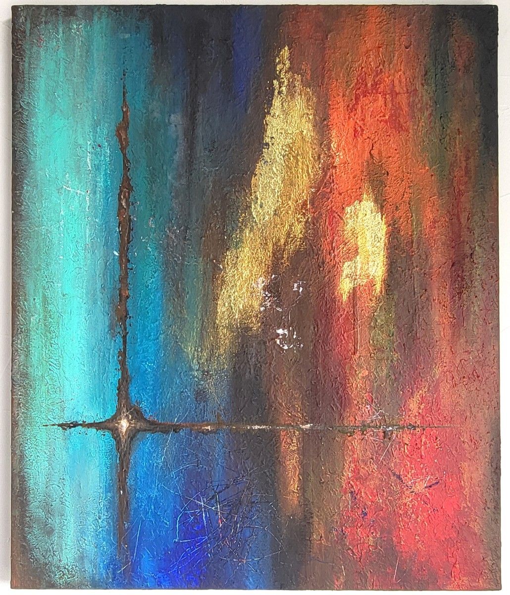 絶対零度 / 抽象画 73×61㎝ F20 インテリア モダン おしゃれ リビング