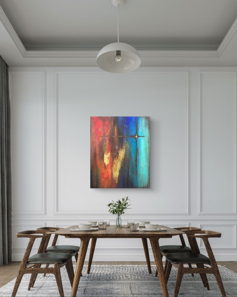 絶対零度 / 抽象画 73×61㎝ F20 インテリア モダン おしゃれ リビング