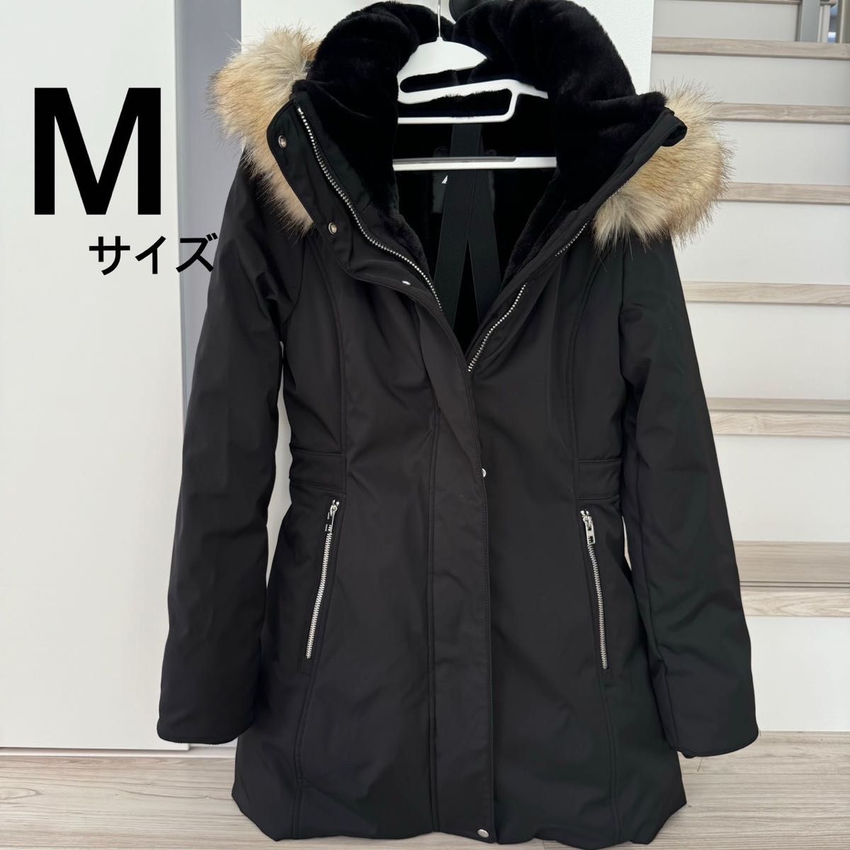 ZARA ザラ Mサイズ ダウンジャケット ウィンターパーカー ファー 美品