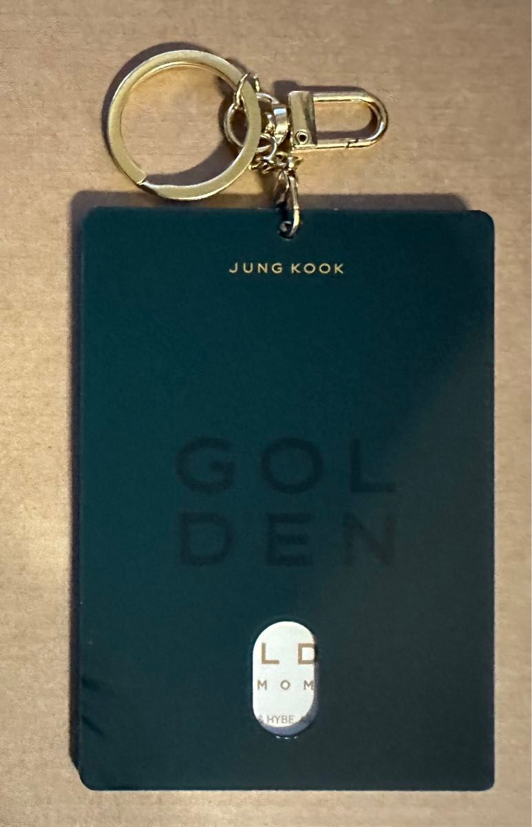 BTS ジョングク ゴールデン 展示会 フォトホルダー キーリング GOLDEN
