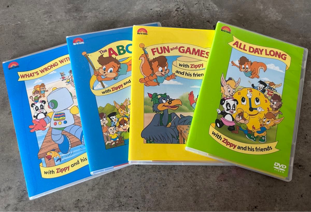 3枚セット 【美品】 DVD ディズニー英語 ワールドファミリー DWE Zeppy