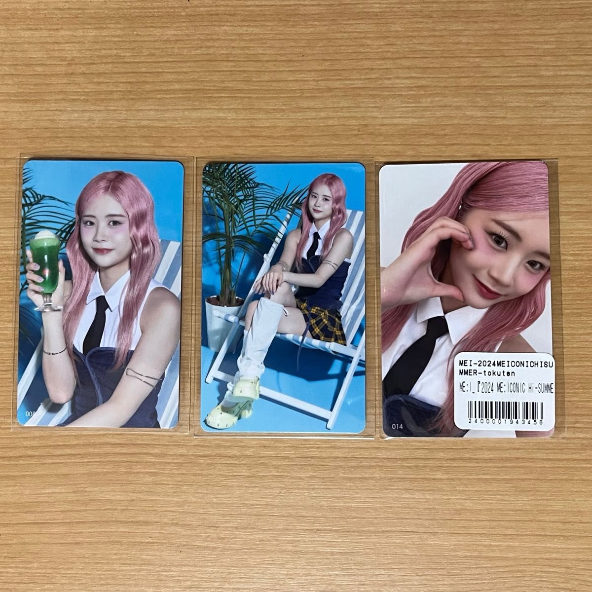 佐々木心菜 2024 kcon LA オフライン、オンライントレカ ポラロイド