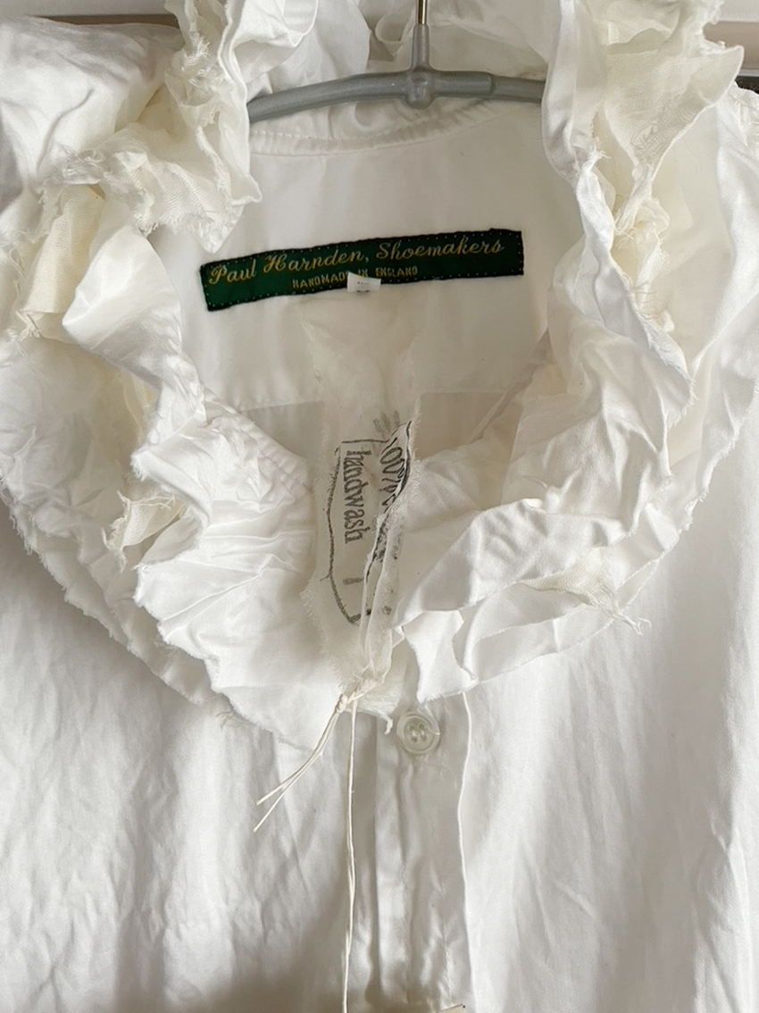 1度着用のみ 美品PAUL HARNDENポールハーデン フリル 襟ブラウス