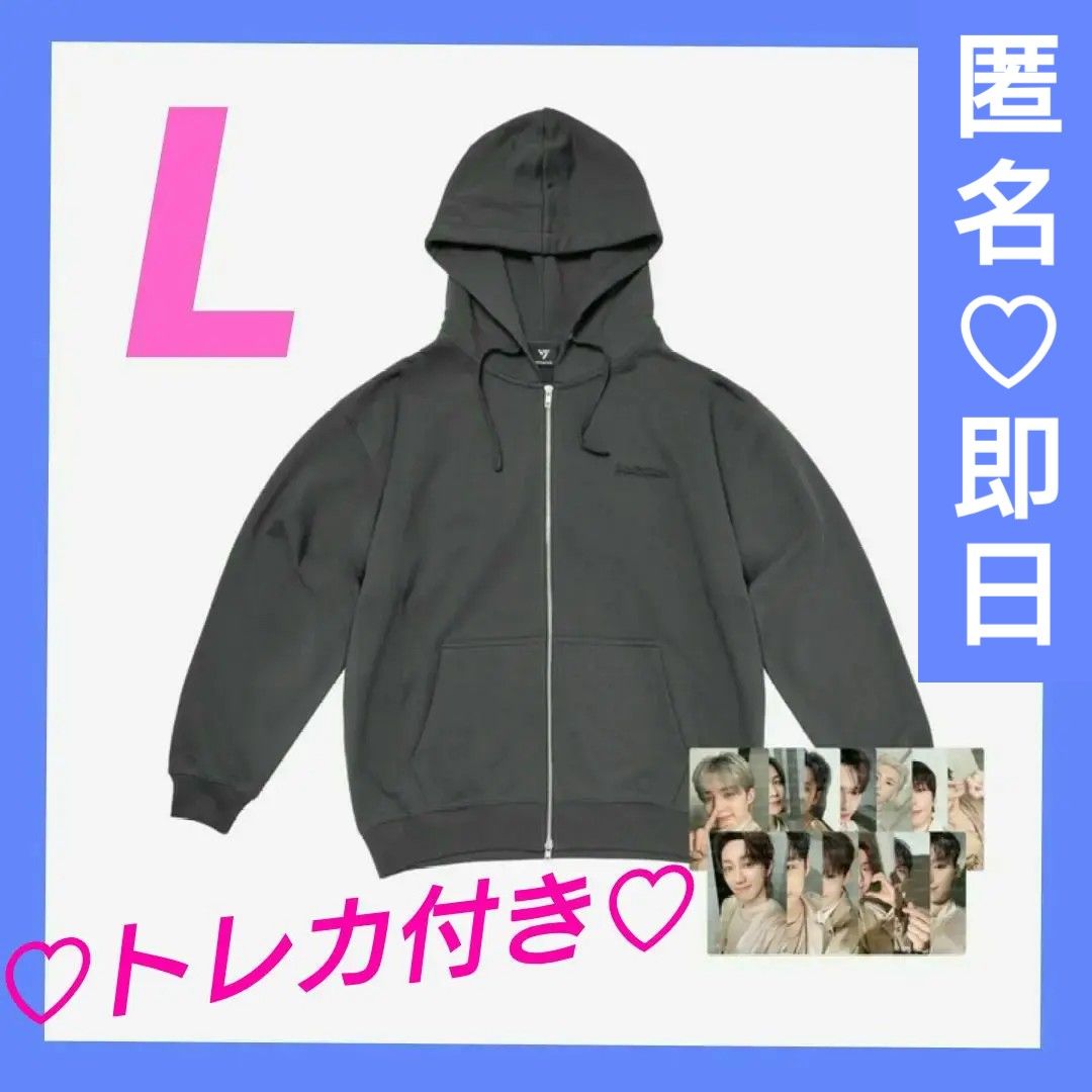SEVENTEEN セブチ フーディ トレカ付き RIGHT HERE Lサイズ パーカー