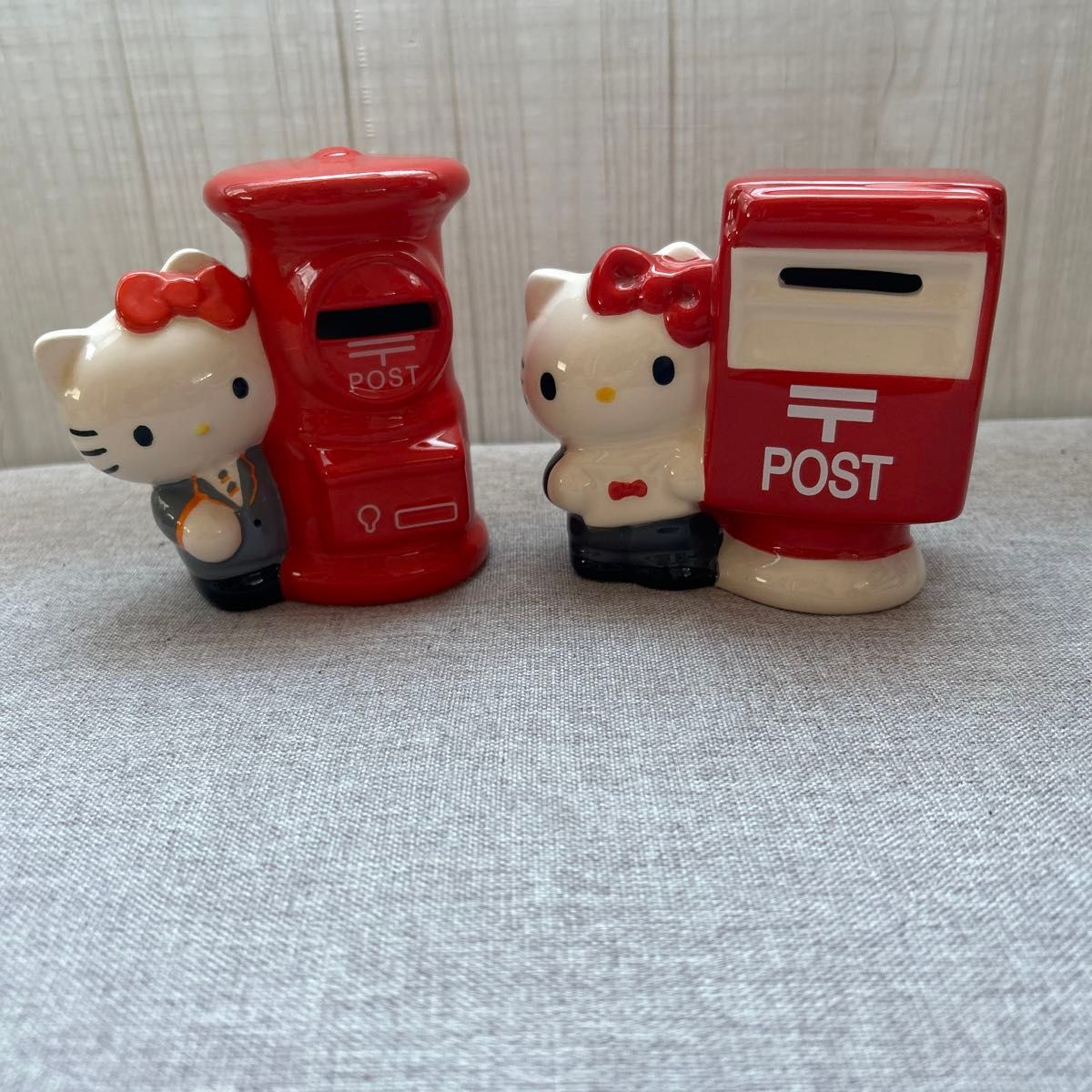 値下げ 激レア 入手困難 サンリオハローキティ70年代貯金箱 陶器製