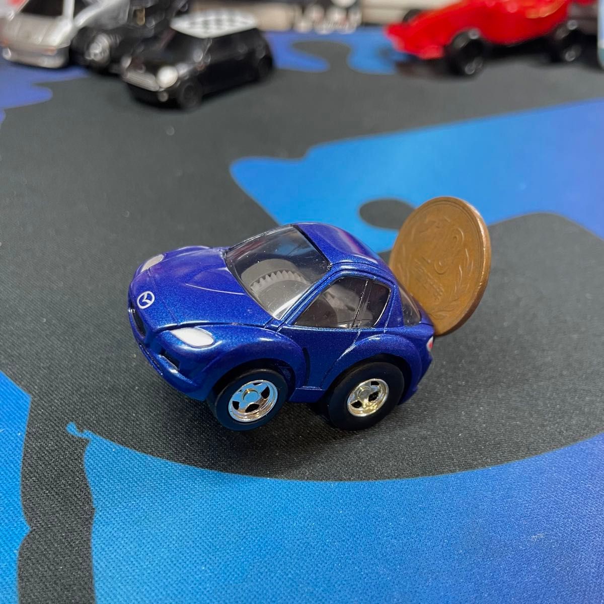 廃盤）チョロQ MAZDASPEED RX-8 マツダRX-8 ブルー 10円ウイリー