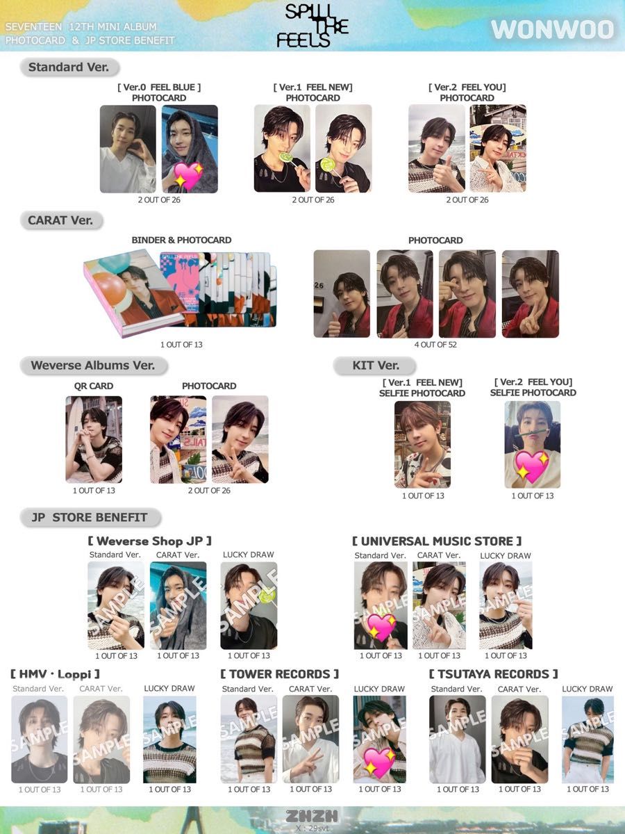 SEVENTEEN SPILL THE FEELS トレカ｜Yahoo!フリマ（旧PayPayフリマ）