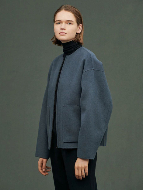 uncrave アンクレイヴ 21AW ライトリバー ショートコート2 ブルー