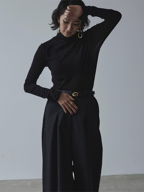 Nala ナラ 23AW完売 High Waist Wide Pants ハイウエストワイドパンツS