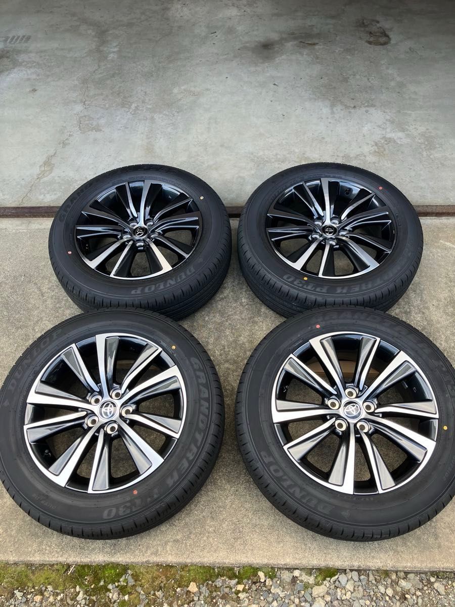 美品 トヨタ ハリアー80系 Gグレード 純正タイヤホイール 4本セット