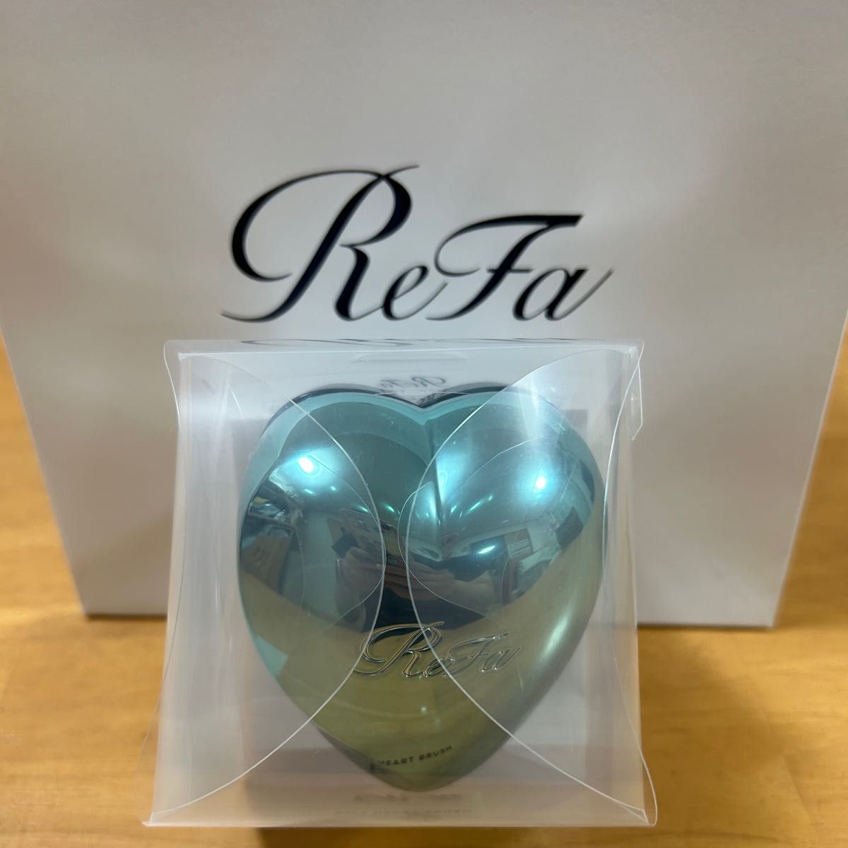 リファ ハートブラシ ReFa HEART BRUSH ブルーエメラルド（限定） 初音