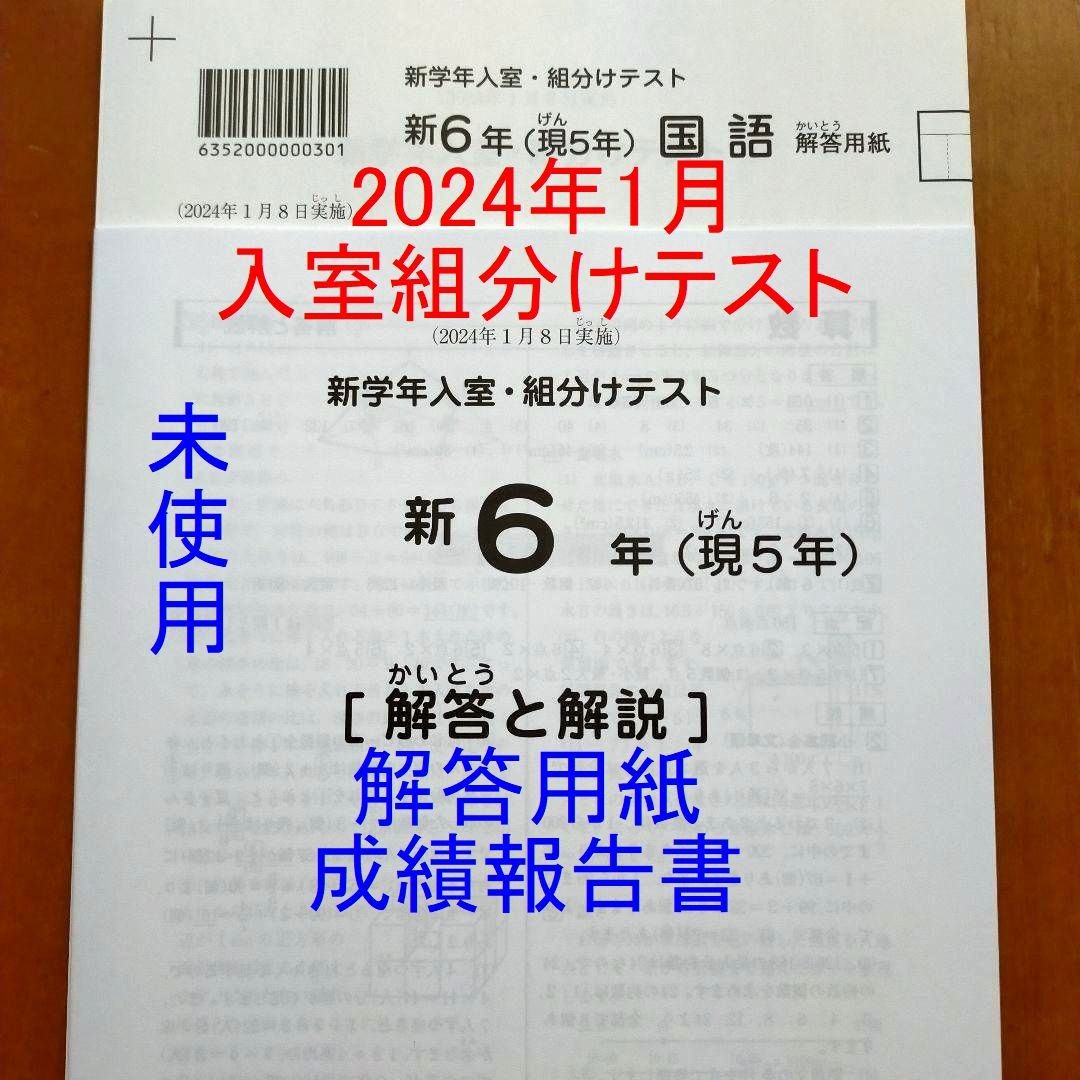 2024年1月 サピックス 新6年 新学年入室組分けテスト 現5年 新小6 現小