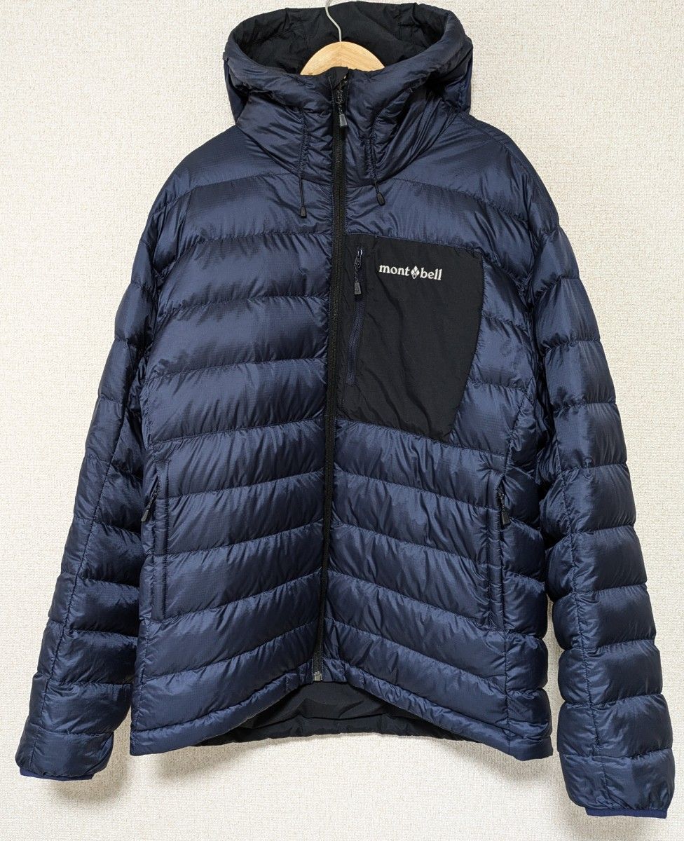 美品 コロラドパーカ メンズL リバーシブル 黒 ブラック ネイビー mont