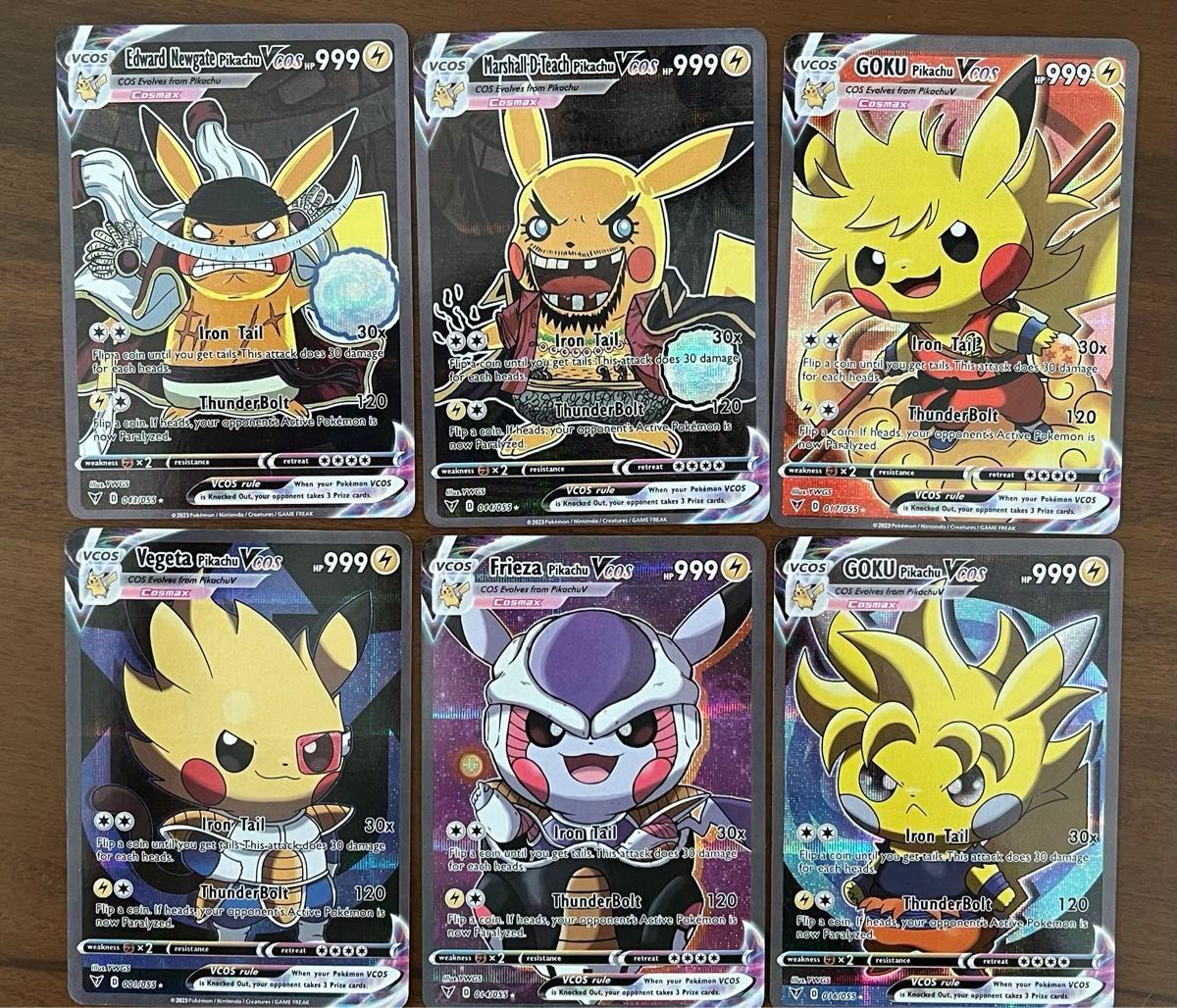 海外版ポケモンカード コスプレピカチュウ ワンピース ドラゴンボール