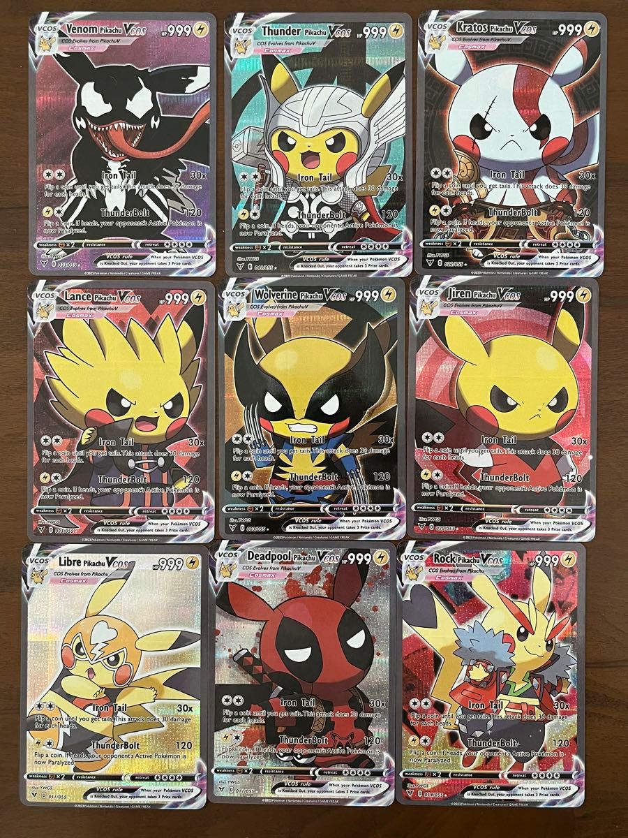 海外版ポケモンカード コスプレピカチュウ ワンピース ドラゴンボール