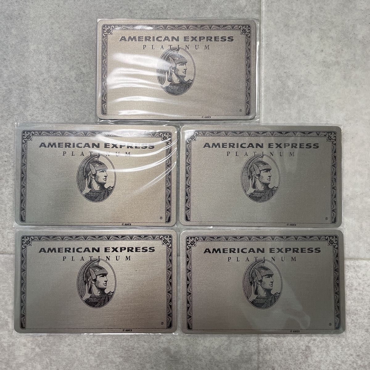 非売品】5枚セット アメックス プラチナカード ミラー 手鏡 ノベルティ