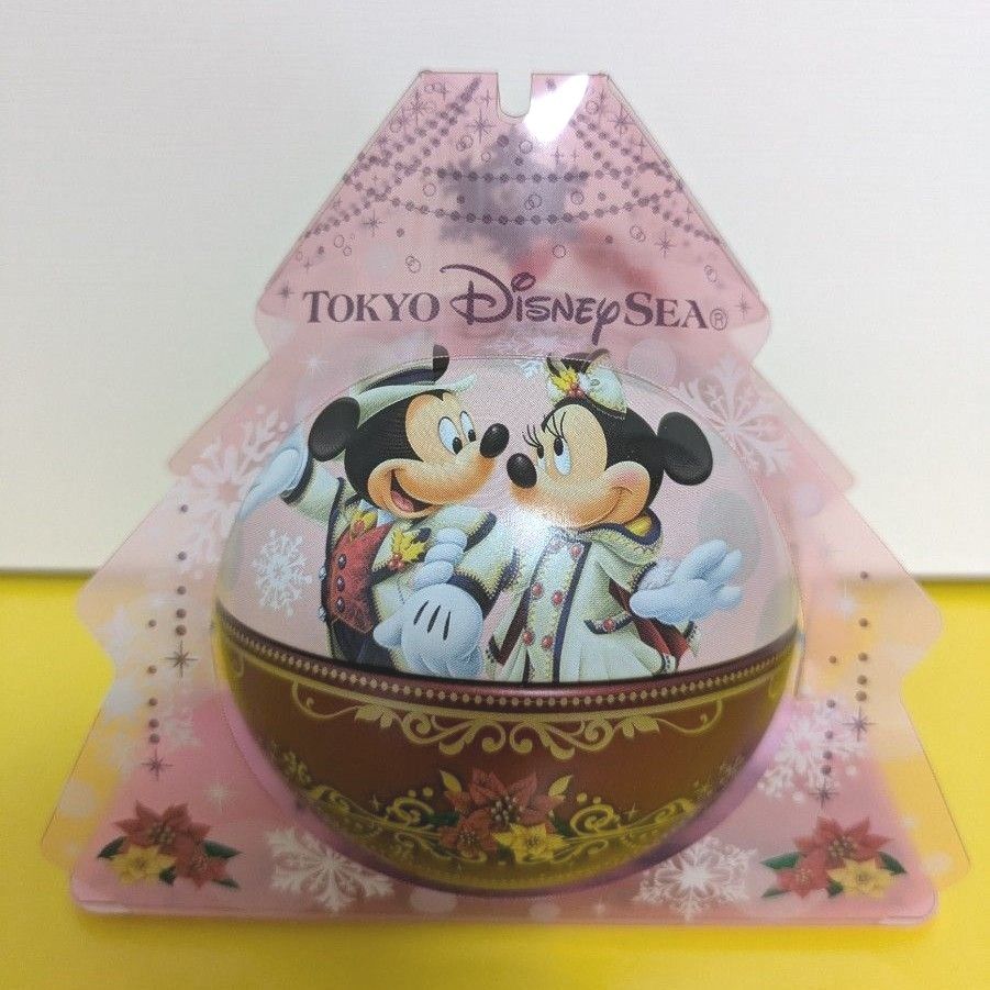 東京ディズニーシー 2018 クリスマス お菓子缶 オーナメント ミッキー