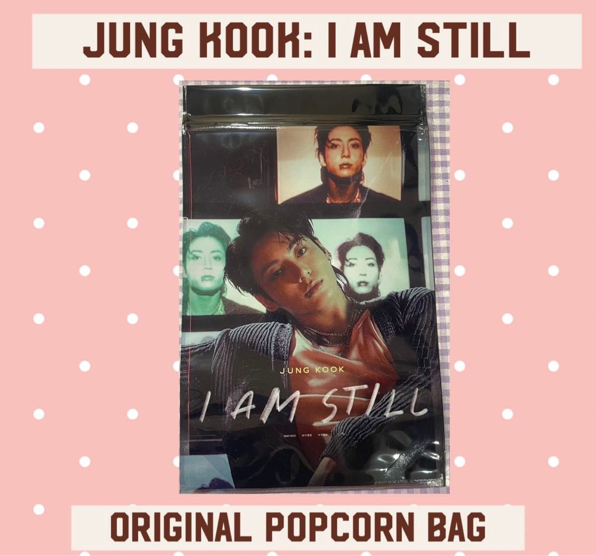 JUNG KOOK GOLDENアルバム&I AM STILLポップコーンバッグ