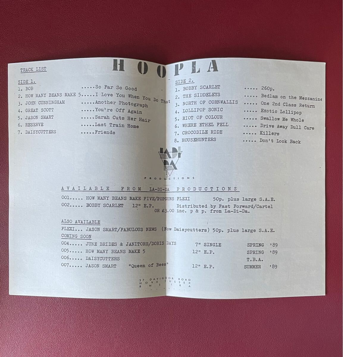 Hoopla◇ロリポップ・ソニックLollipop Sonic◇フリッパーズ・ギター