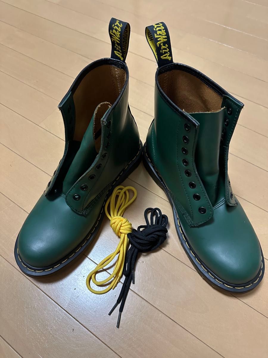 ドクターマーチン 8ホール 26cm us8 uk7 グリーン 緑 新品未使用 Dr
